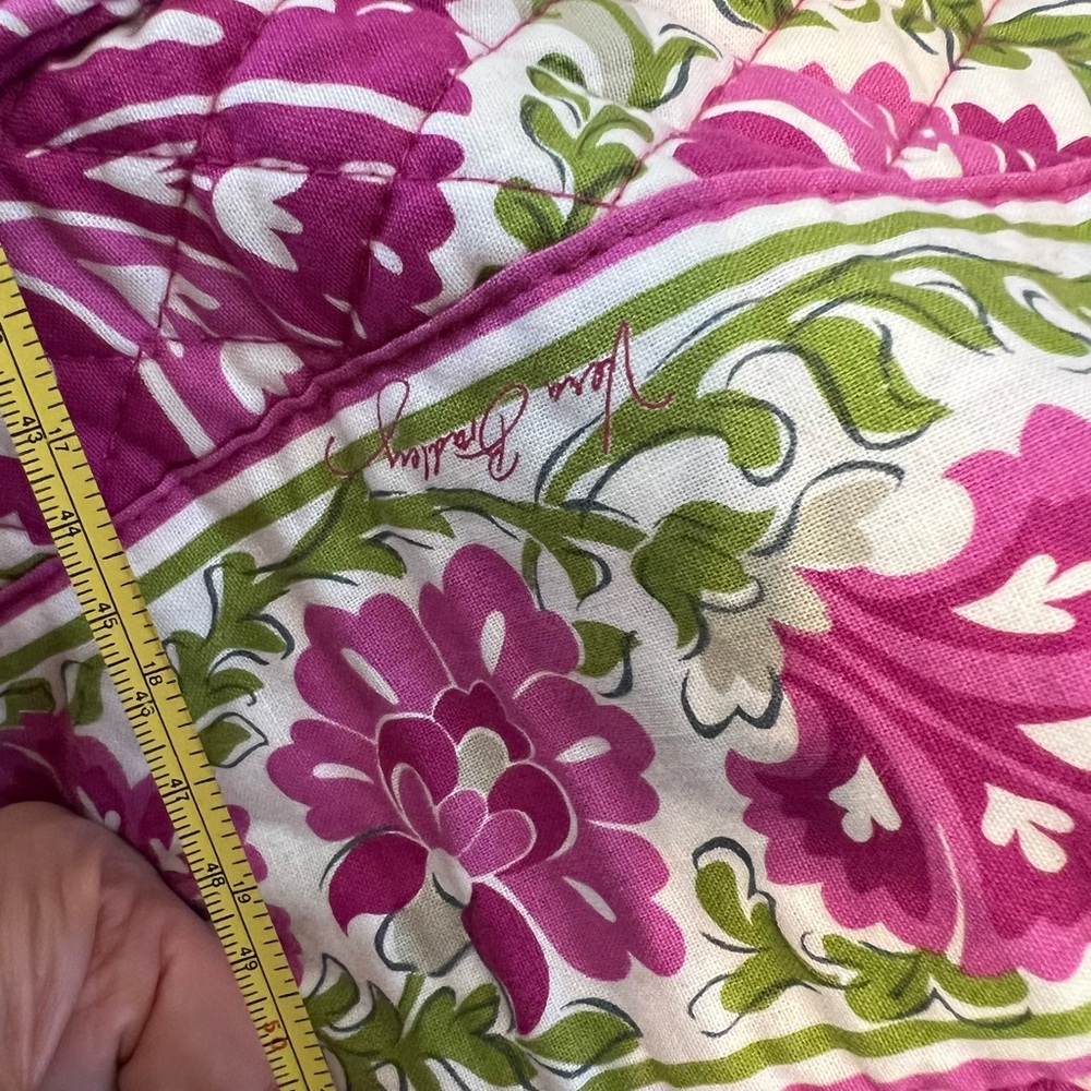 Vera Bradley Pink and Green Floral Bag - Picture 13 of 16